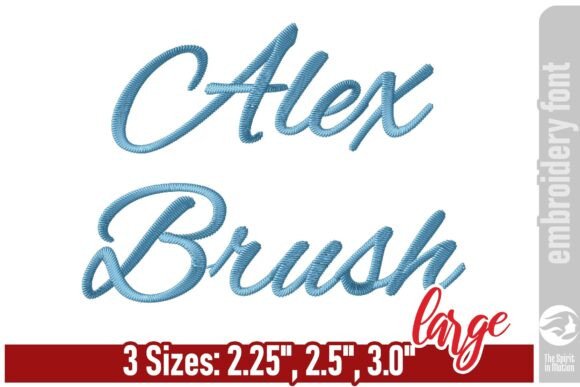 Alex Brush Script Embroidery Font - L Review for Boutique Sweatshirts