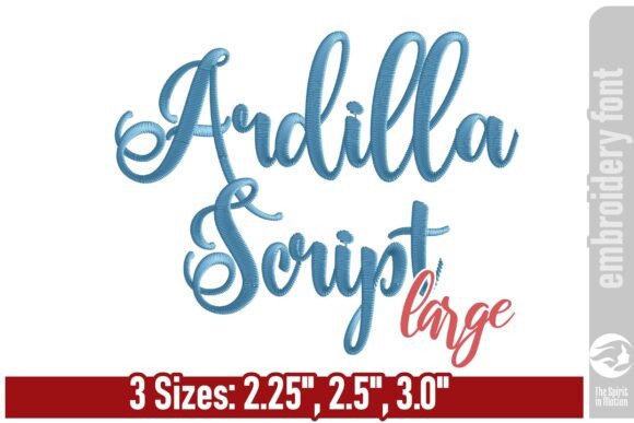 Ardilla Script Embroidery Font - Large Review for Seasonal Projects