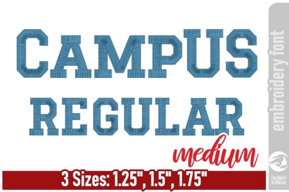 Campus Regular Embroidery Font - Medium Review for Boutique Sweatshirts