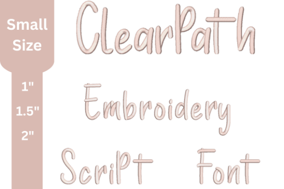 Clear Path Embroidery Font Review for Small Business Merchandise