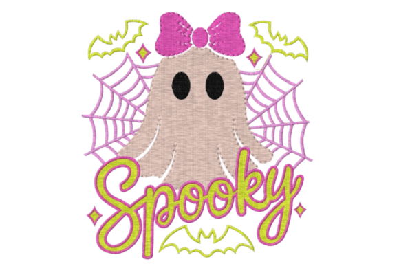 Cute Spooky Ghost Embroidery Design Review