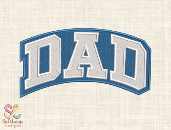 Dad Patch Embroidery Design: A Timeless Varsity-Inspired Addition for Sellers