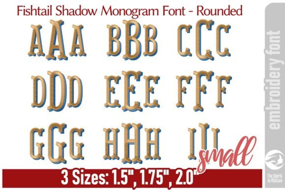 Fishtail Shadow Monogram Font - RS Review for Branding