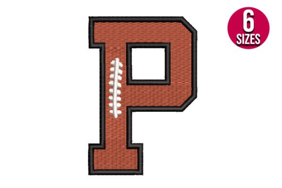 Football Font Alphabet Letter P Review