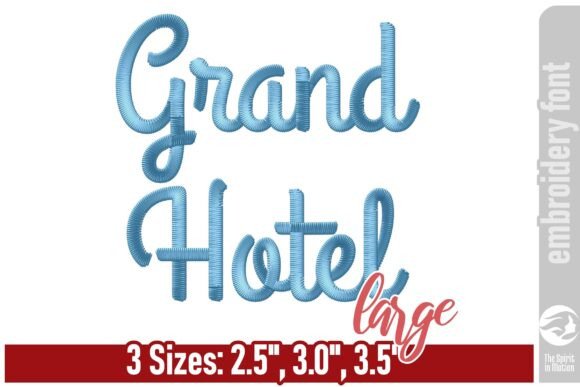 Grand Hotel Embroidery Font - Large Review