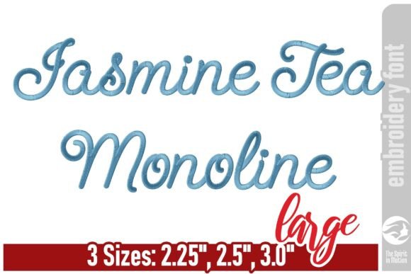 Jasmine Tea Monoline Embroidery Font - L Review