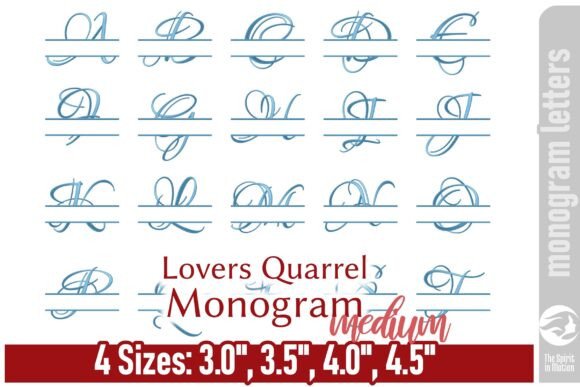 LQ Monogram Embroidery Font - Medium Review