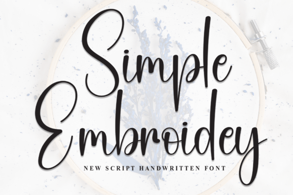 Simple Embroidery Font Review for Etsy Sellers