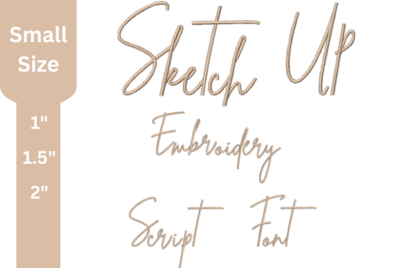 Sketch Up Embroidery Font Review