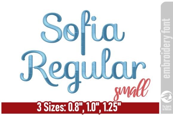 Sofia Regular Embroidery Font - Small: A Playful Addition to Your Shop