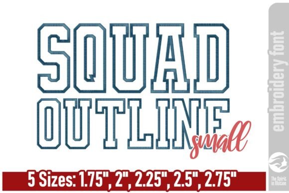 Squad Outline Embroidery Font Review