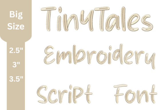 Tiny Tales Script Embroidery Font Review for Craft Fair Success